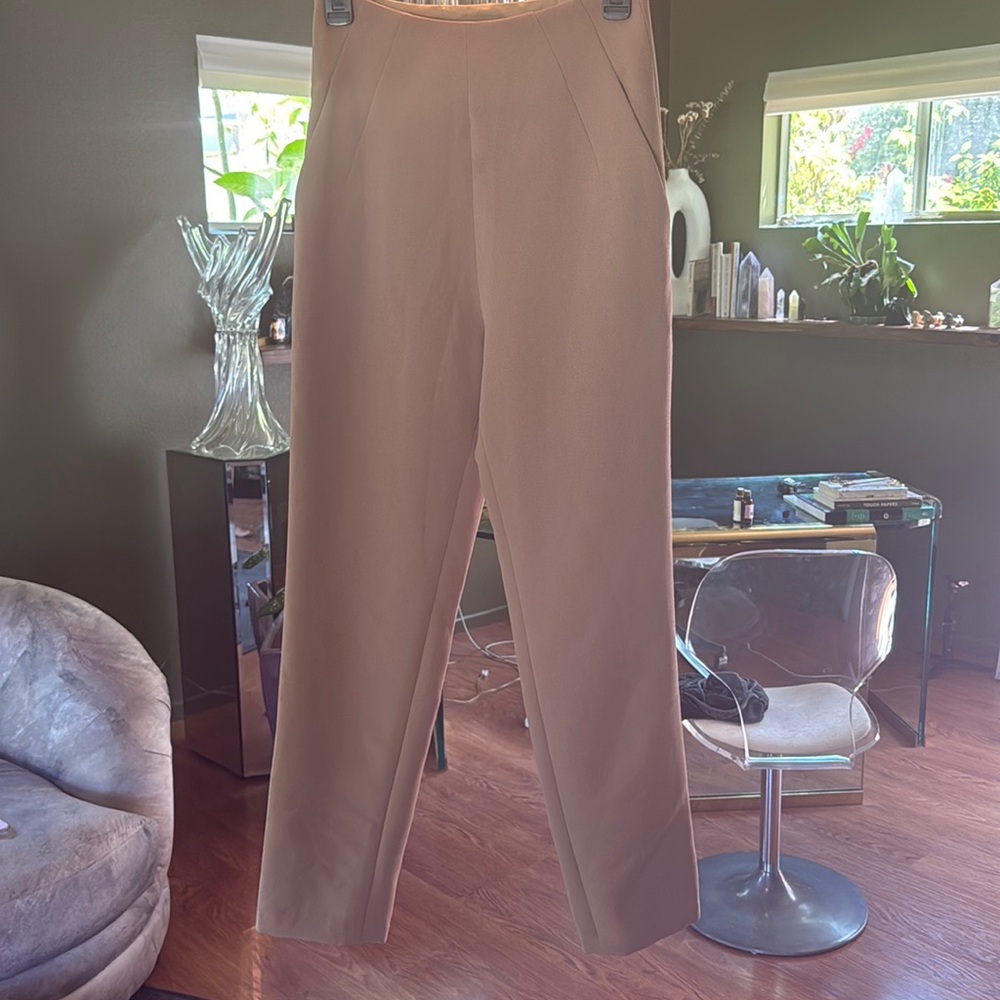 Kareem ethically made high wasted camel pant